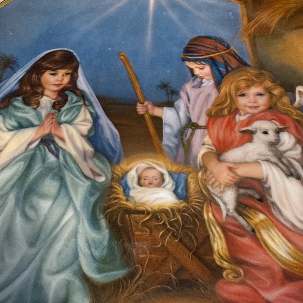 Vintage 1986 Reco Silent Night Collector Plate Sandra Kuck COA First Issue
